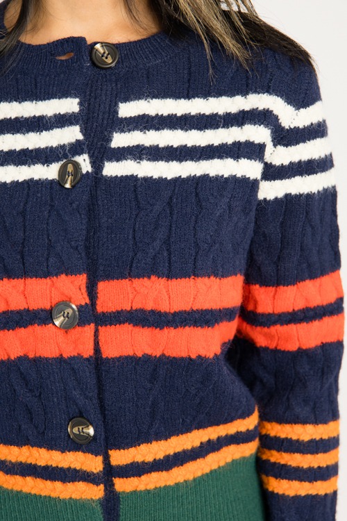 Multi Stripe Cable Cardi, Navy - 0813-68.jpg