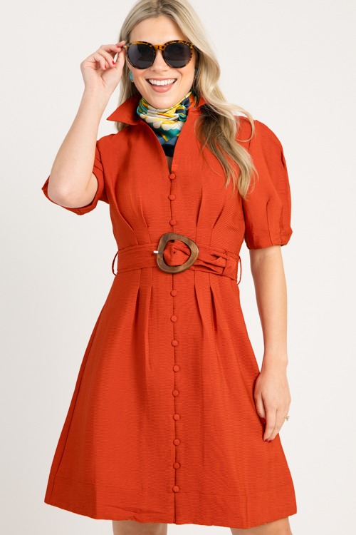 Belted Texture Dress, Amber - 0813-97.jpg