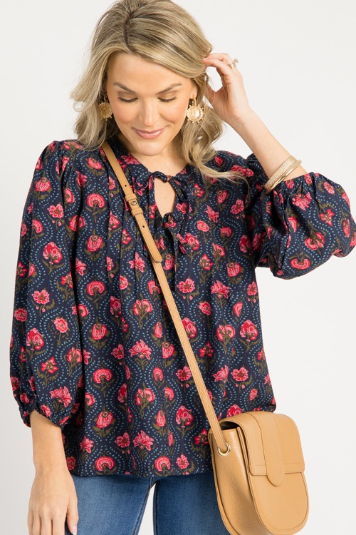 Rosalie Tie Neck Top, Midnight - 0818.100p.jpg
