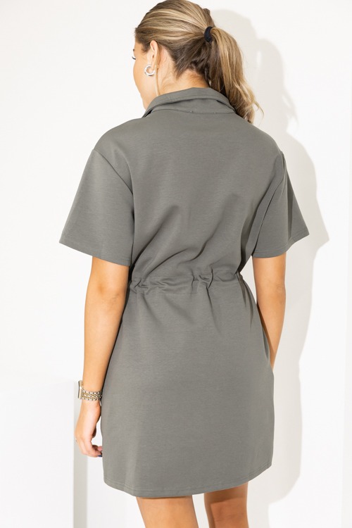 Scuba Draw Waist Dress, Olive - 0822-11.jpg
