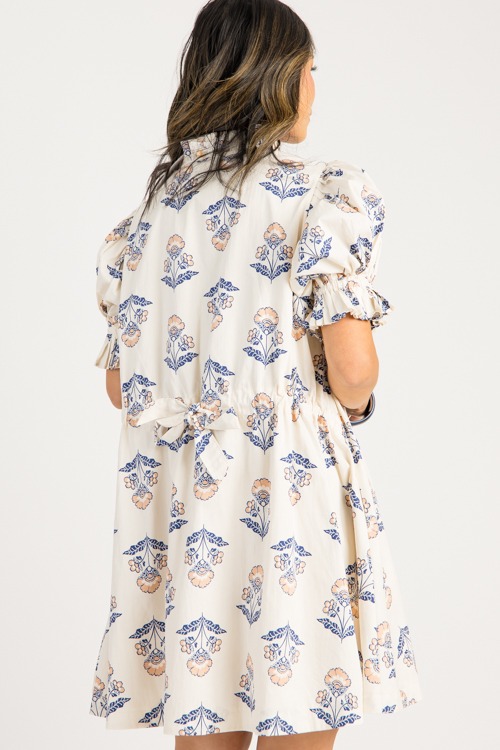 Vintage Floral Tie Back Dress - 0825-16.jpg