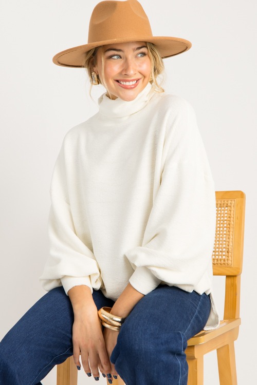 Stone Triangle Hoops, Howlite - 0825-50.jpg