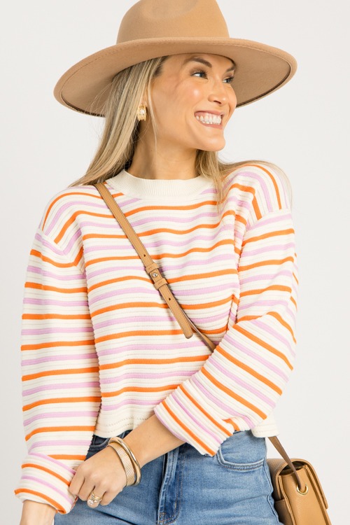 Mixed Stripe Sweater, Cream/Pink - 0825-55.jpg