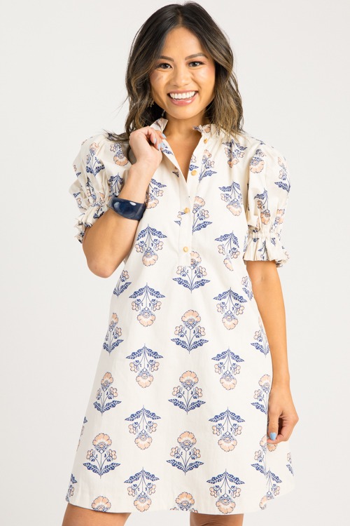 Vintage Floral Tie Back Dress - 0825-9p.jpg