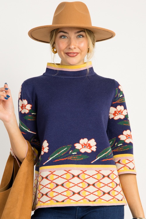 Patterned Mock Neck Sweater, Na - 08260_230p.jpg