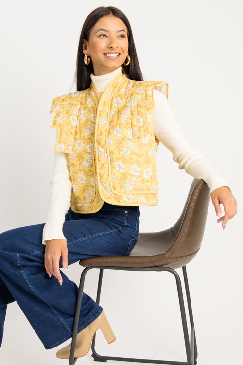 Floral Quilted Vest, Yellow - 08260_473p.jpg