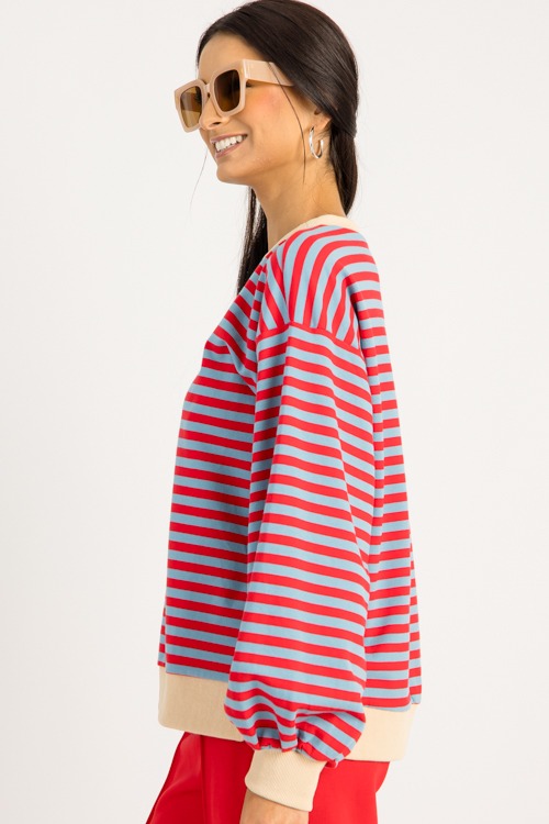 Avery Stripe Sweatshirt, Blue/Red - 0828-50.jpg