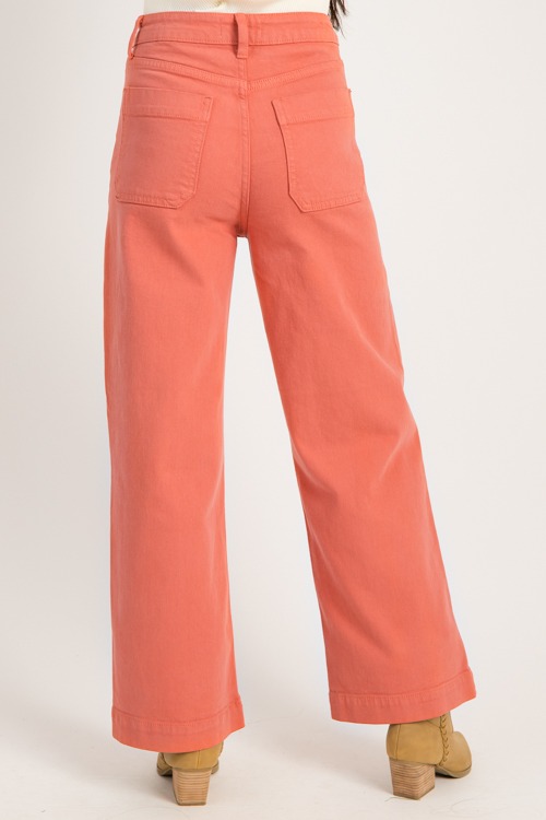 Utility Pocket Jeans, Salmon - 0903-124h.jpg