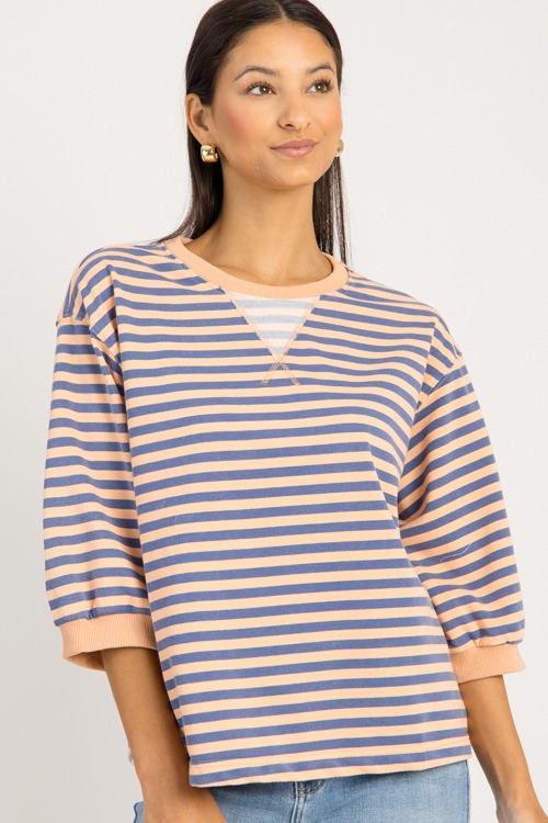 Easy Stripe Top, Denim Blue - 0903-56p.jpg