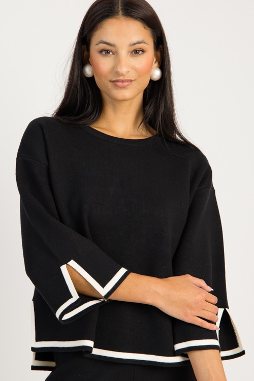 Stripe Trim Sweater, Black - 0905-83p.jpg