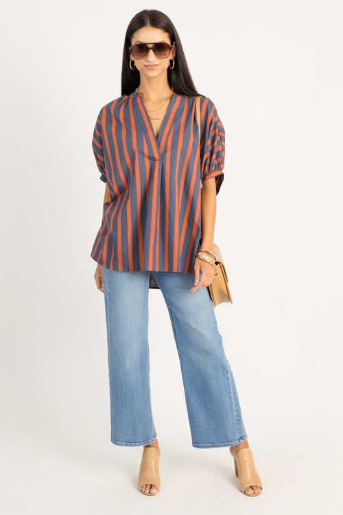 Stripe Oversize Top, Orange - 0909-104p.jpg