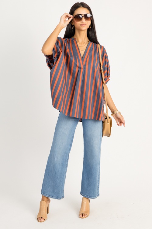 Stripe Oversize Top, Orange - 0909-107.jpg