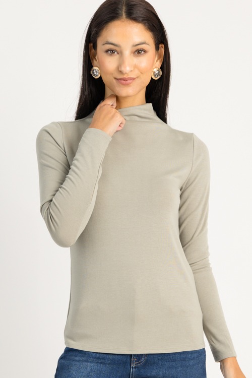 Go-To Mock Neck Top, Sage - 0910-172.jpg