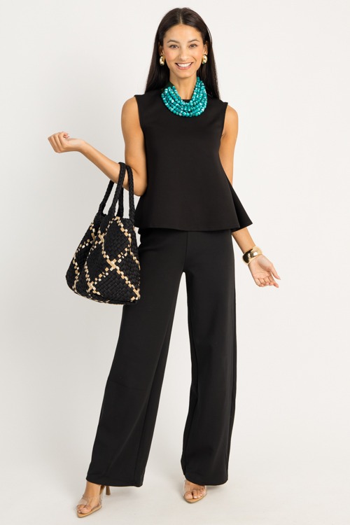 Soft Knit Peplum Top, Black - 0910-90.jpg