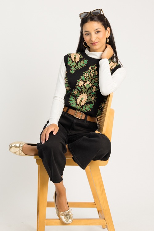 Chic Bloom Sweater Top, Black - 0911-40p.jpg