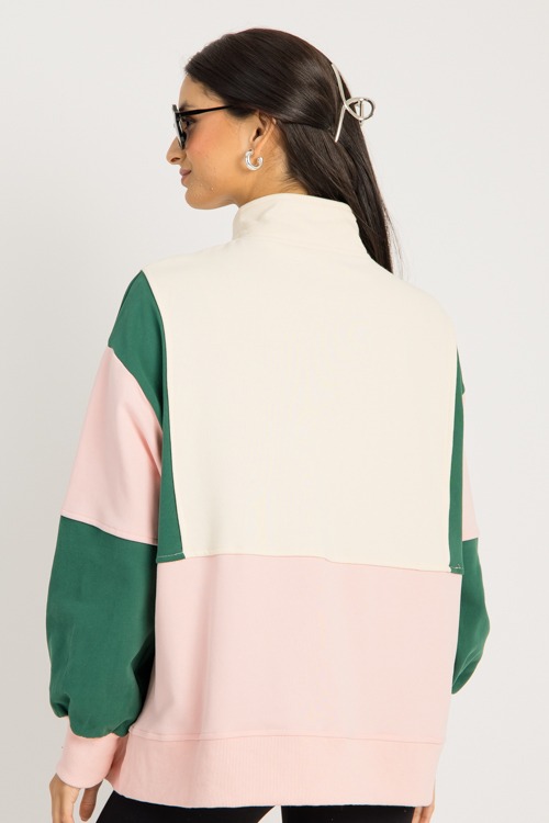Colorblock Pullover, Green Pink - 0911-77.jpg