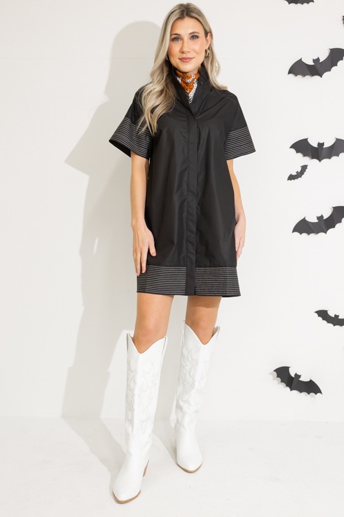 Stitch Contrast Button Dress - 0912-487p.jpg