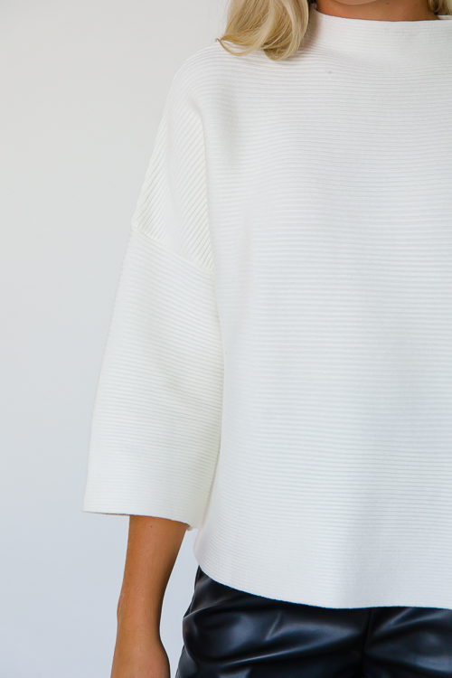 The Mattie Sweater, Ivory