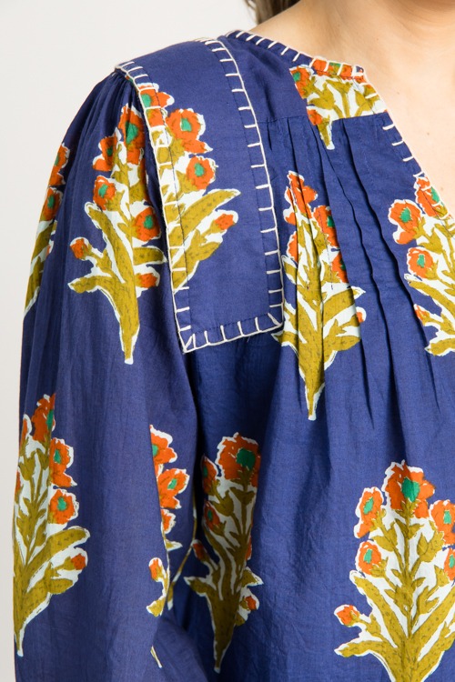 Margaret Floral Top, Navy - 0916-105.jpg