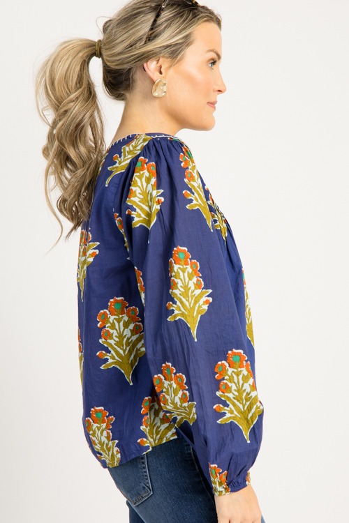 Margaret Floral Top, Navy - 0916-113.jpg