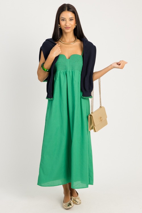 Stitched Bustier Midi, Emerald - 0916-20p.jpg