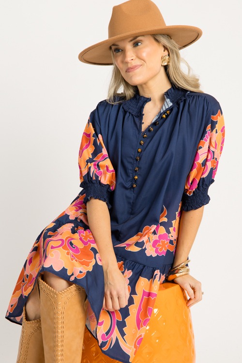 Jada Printed Dress, Navy - 0916-95p.jpg