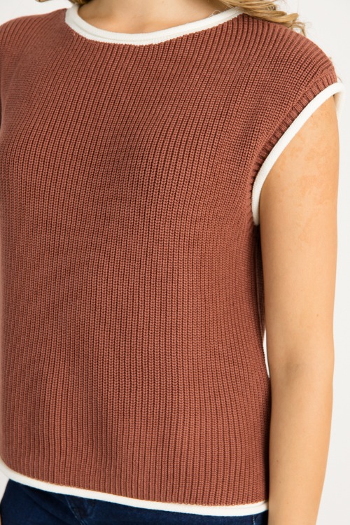 Contrast Edge Sweater Vest, Irish Coffee - 0917-19.jpg