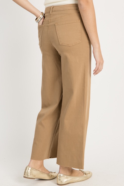 Raw Hem Wide Leg Pants, Pecan - 0917-65.jpg