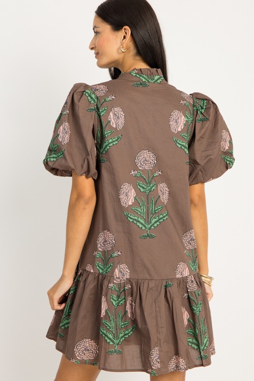 Margot Floral Dress, Brown - 0918-101.jpg