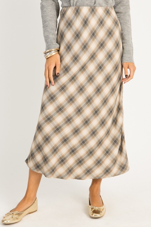 Plaid Timing Midi Skirt, Charcoal - 0918-131H.jpg