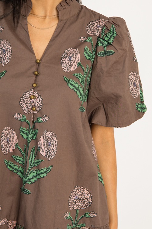 Margot Floral Dress, Brown - 0918-97H.jpg