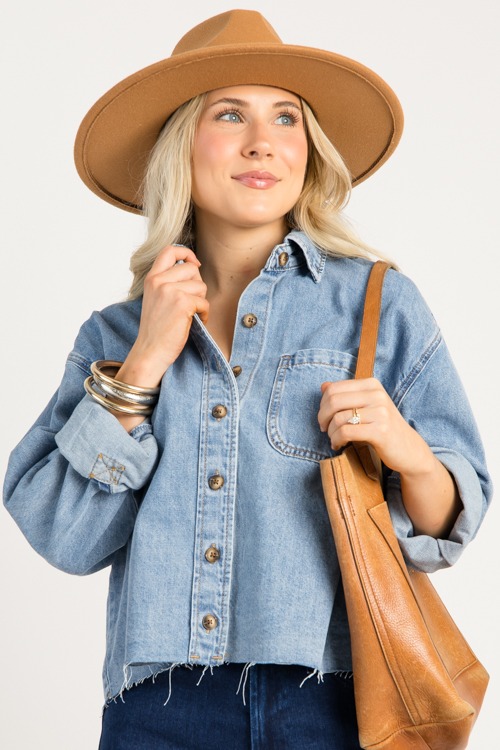 Raw Hem Denim Shirt - 0919-102h.jpg