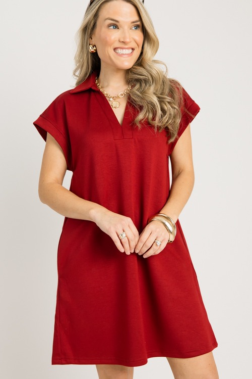 Everyday Comfort Dress, Burgund - 0922-51h.jpg
