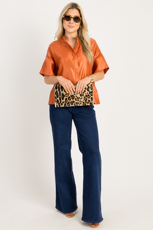 Metallic Button Blouse, Rust - 0923-37h.jpg