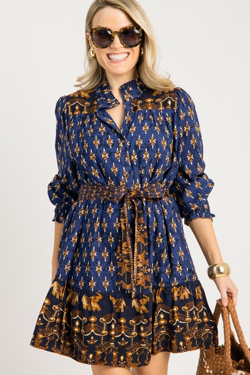 Gretchen Printed Dress, Navy - 0923-91p.jpg