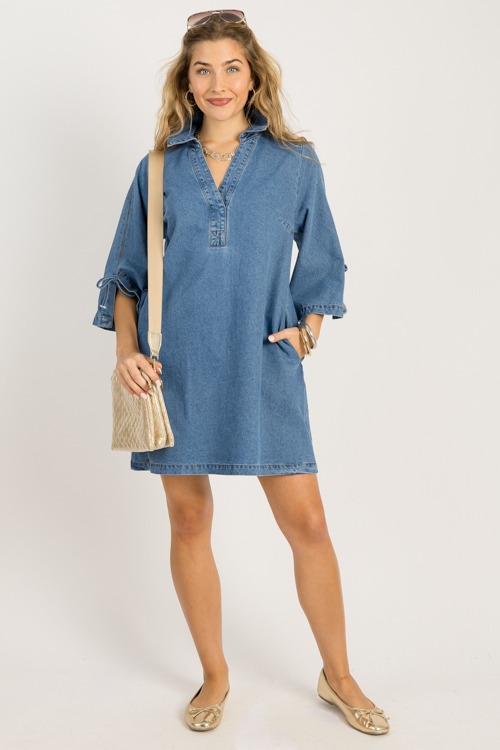 Denim Tie Sleeve Dress - 0924-10.jpg