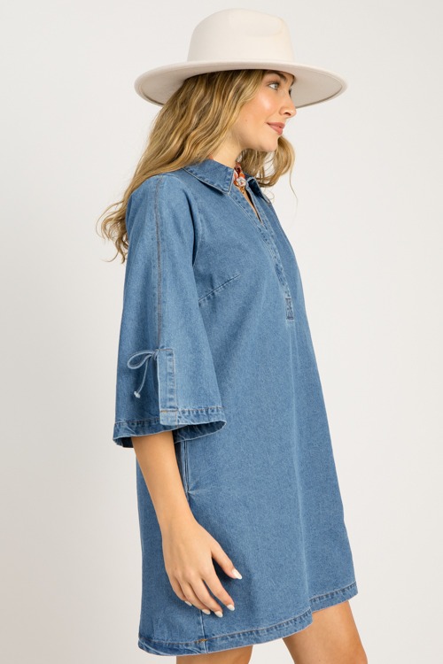 Denim Tie Sleeve Dress - 0924-14.jpg