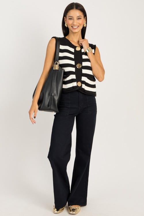 Sam Stripe Sweater Vest, Black - 0925-125h.jpg