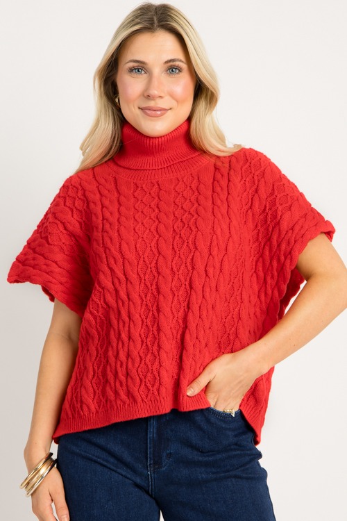 Heather Cable Sweater, Red - 0929-23p.jpg
