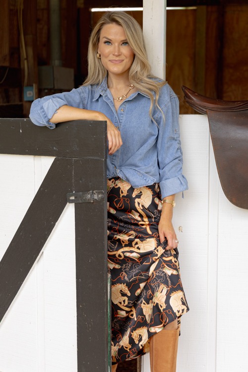 Equestrian Satin Maxi Skirt, Black - 1002-147p.jpg