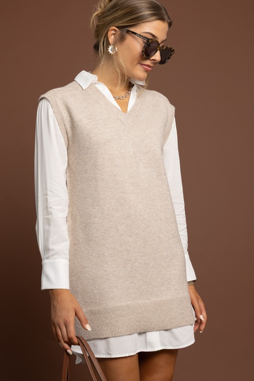 The Layered Look Dress, Beige/Cream - 1002-242h.jpg