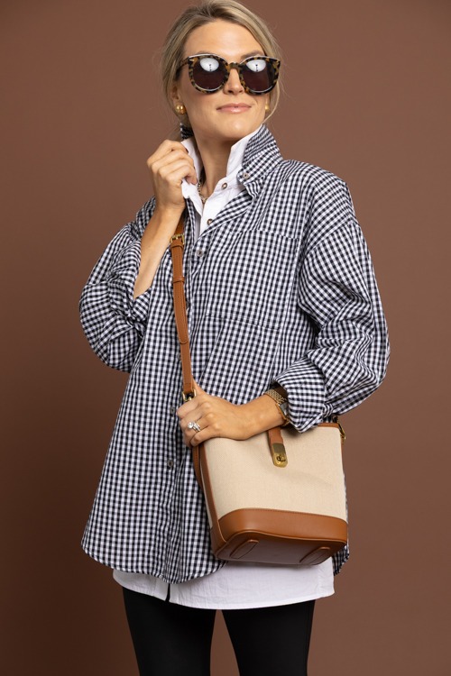 Gingham Check Shirt, Black - 1002-37.jpg