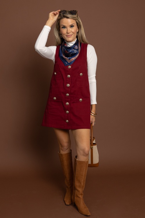Delaney Button Dress, Burgundy - 1002-374p.jpg