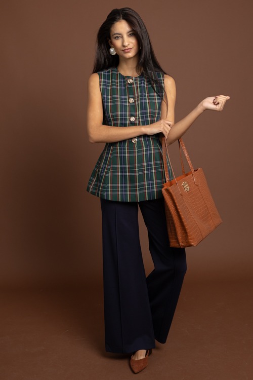 Tartan Plaid Button Vest, Green - 1002-386p.jpg