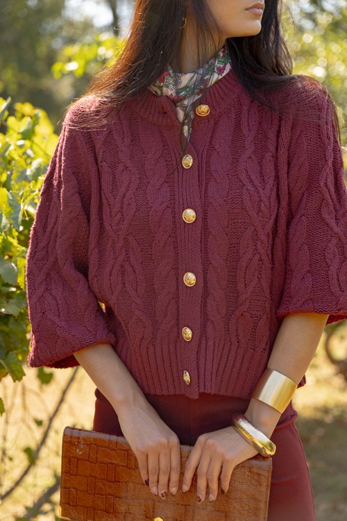 Wynona Cable Cardigan, Burgundy - 1002-74-2.jpg