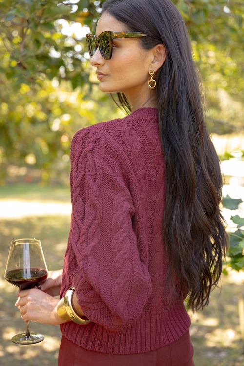Wynona Cable Cardigan, Burgundy - 1002-77.jpg
