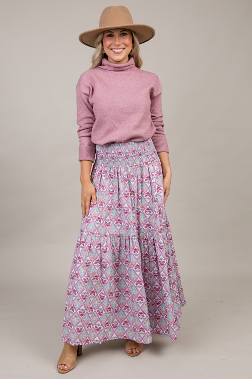 Paris Floral Maxi Skirt - 1003-172p.jpg