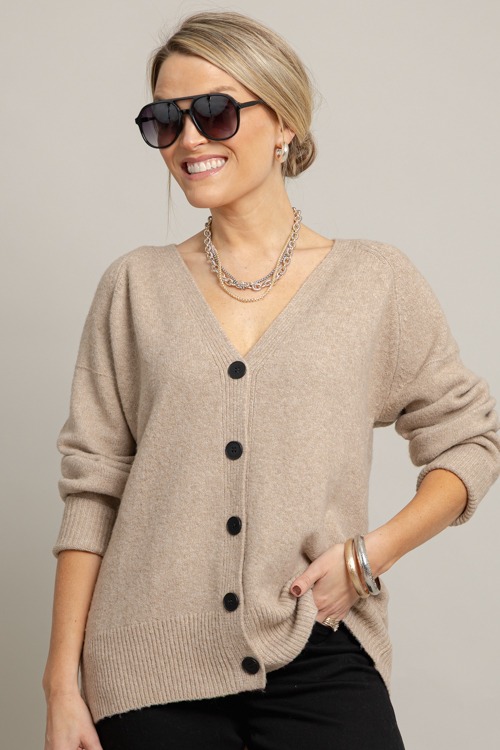 V-Neck Button Cardi, Taupe - 1006-123.jpg