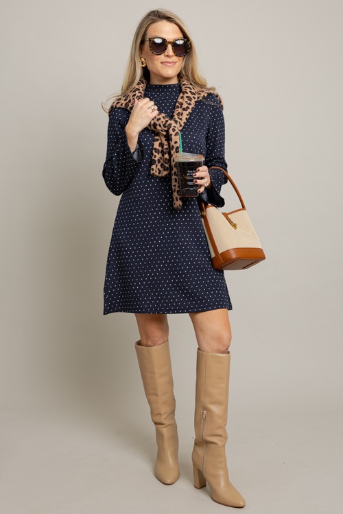 Polka Dot Knit Dress - 1006-160p.jpg
