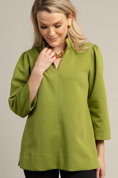 Polished Knit Top, Olive - 1008-61h.jpg